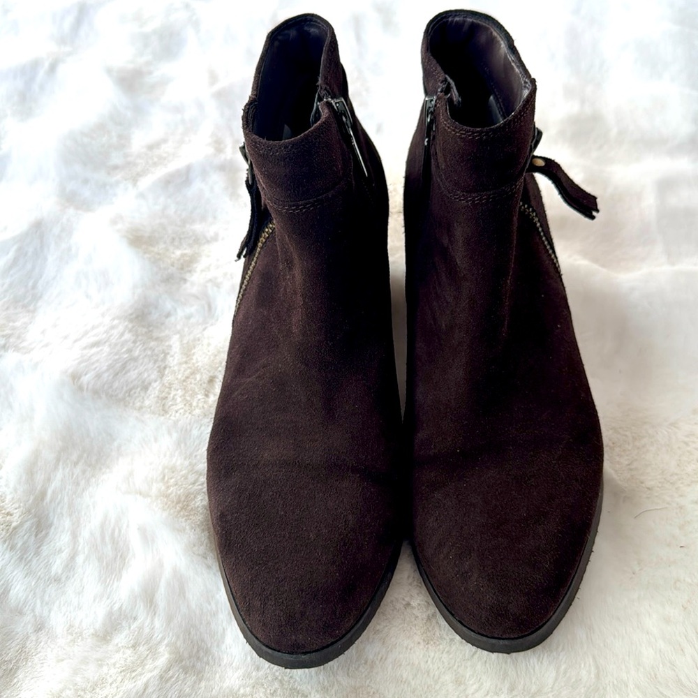 Blondo Dark Brown Leather (Seude) booties
